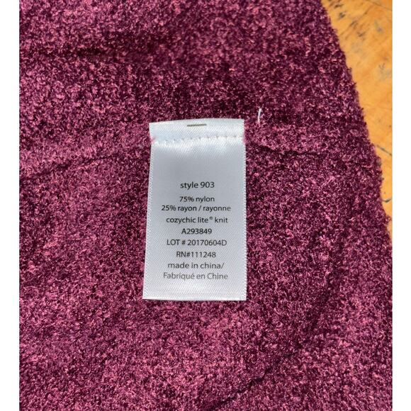 Barefoot Dreams Cozychic Lite Womens Open Front Island Wrap Cardigan L/XL - Picture 7 of 8